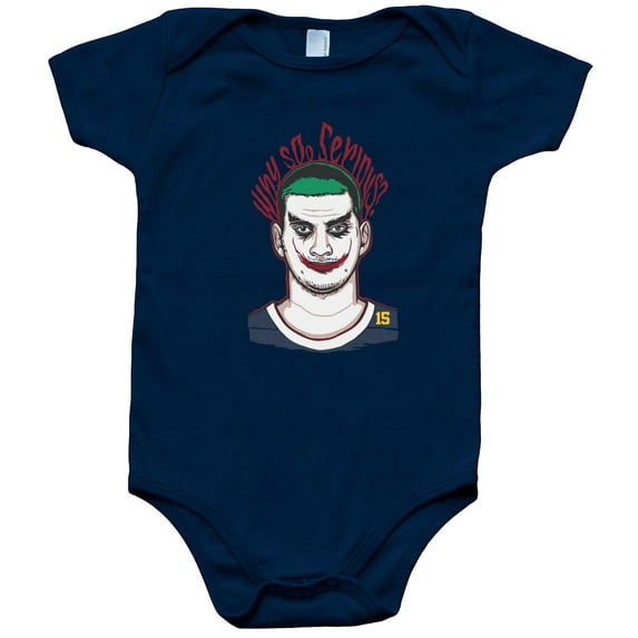 Blue Nikola Jokic Nuggets Joker Why So Serious Baby 1 Piece