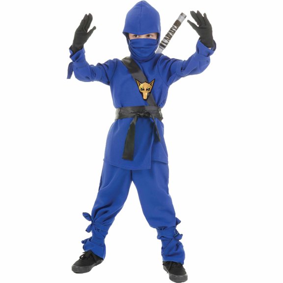 Underwraps Ninja, Blue Child Costume: Medium Unisex
