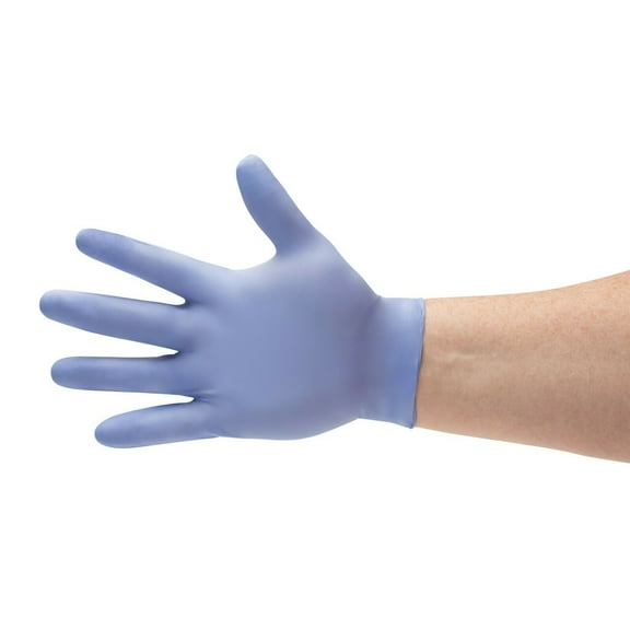 Blue Nitrile Powder Free Gloves 4 Mil Small Medium Large X-Large