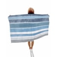 thumbnail image 1 of Blue Nordic Style Stripes Beach Towels Oversized Super Absorbent, Blue Gray Texture Lightweight Bath Towel Quick Dry Sets For Bathroom/Pool/Rv Camping/Beach Play/Gym Room/Picnic 23"x47", 1 of 8