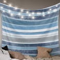 thumbnail image 1 of Blue Nordic Style Stripes Tapestry for Bedroom Wall Hanging Tapestry, Blue Gray Texture Ceiling Backdrop Tapestries Poster Blanket Wall Decor for Teens Room Living Room Dorm 59" x 90", 1 of 8