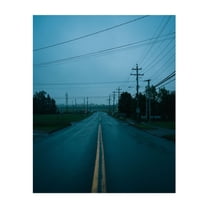 Blue, North Sydney - North Sydney Nova Scotia Canada Photography Unframed Wall Art Print 8 x 10 inches