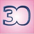 thumbnail image 1 of Blue Number 30 Cookie Cutter, 1 of 1