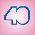 thumbnail image 1 of Blue Number 40 Cookie Cutter, 1 of 1