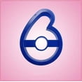thumbnail image 1 of Blue Number 6 Cookie Cutter Large, 1 of 1