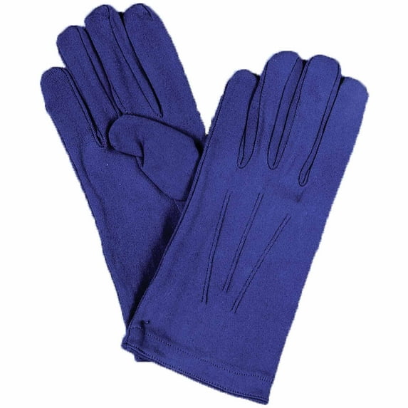 Blue Nylon Gloves Adult Halloween Accessory