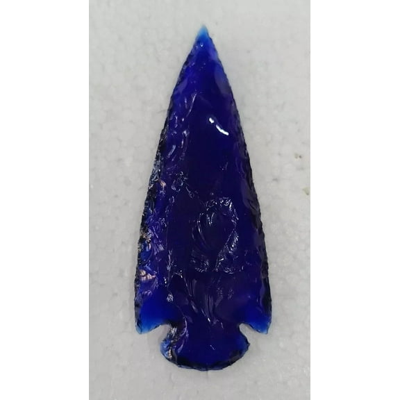 Blue Obsidian Spearhead Arrowhead Crystal for Healing and Jewelry Making Gemston