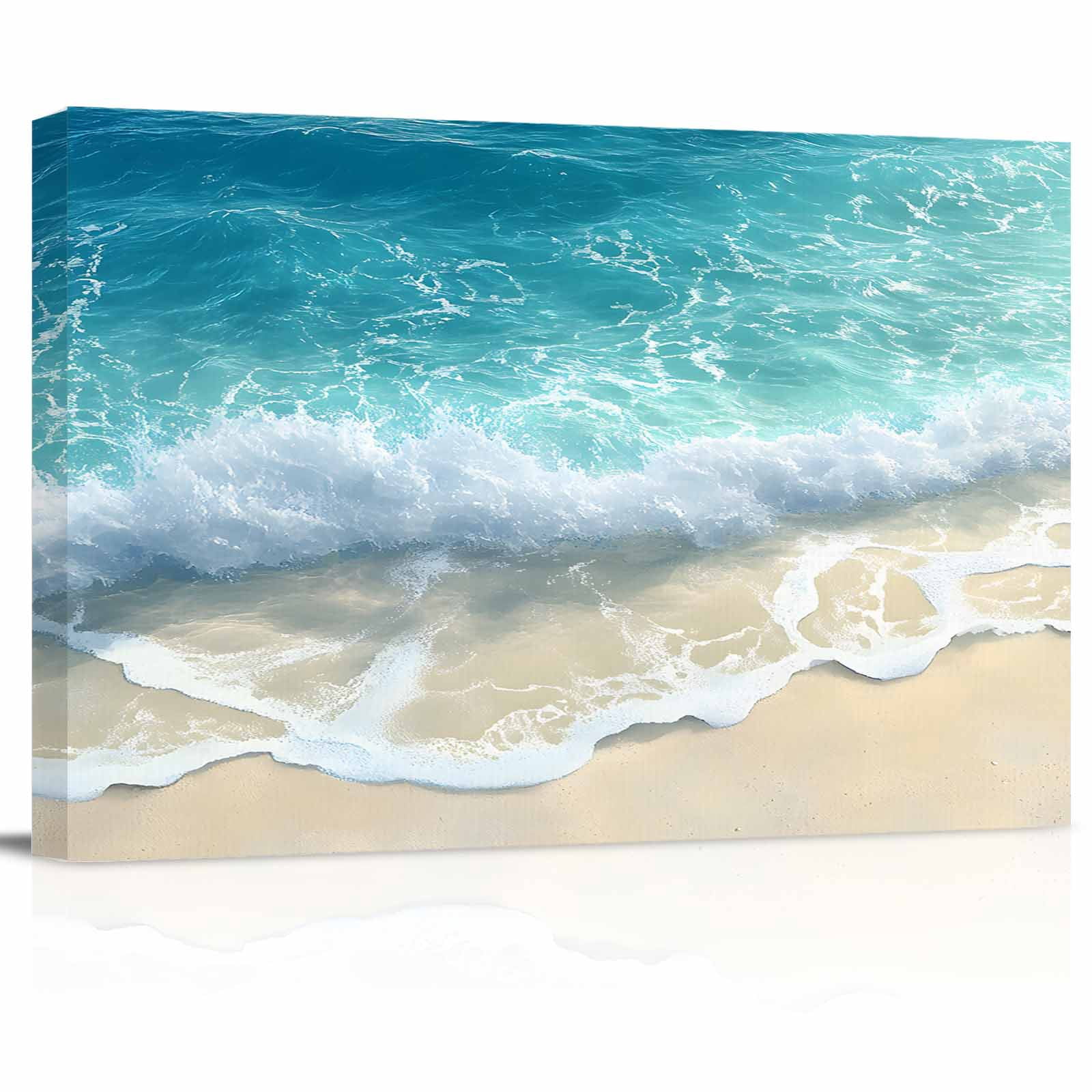 Blue Ocean Beach Waves Canvas Print Wall Art Modern Art Decoration ...