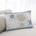 Blue Ocean Coastal Rectangle Decorative Throw Pillow Cover,Pillow Case