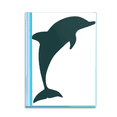 thumbnail image 1 of Blue Ocean Docile Friendly Dolphin Book Sheet Protectors Portfolio Binder Folder, 1 of 3