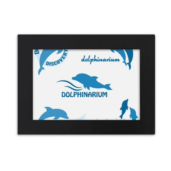 Blue Ocean Dolphin Biology Desktop Photo Frame Ornaments Picture Art Painting
