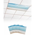 thumbnail image 1 of Blue Ocean Fluorescent Light Covers for Ceiling Lights 4x2 feet,4 Pack Magnetic Light Filters for Classroom,Coastal Sea Beach Shore Sky Waves Scenery Fluorescent Light Shade Panel for Office School, 1 of 9