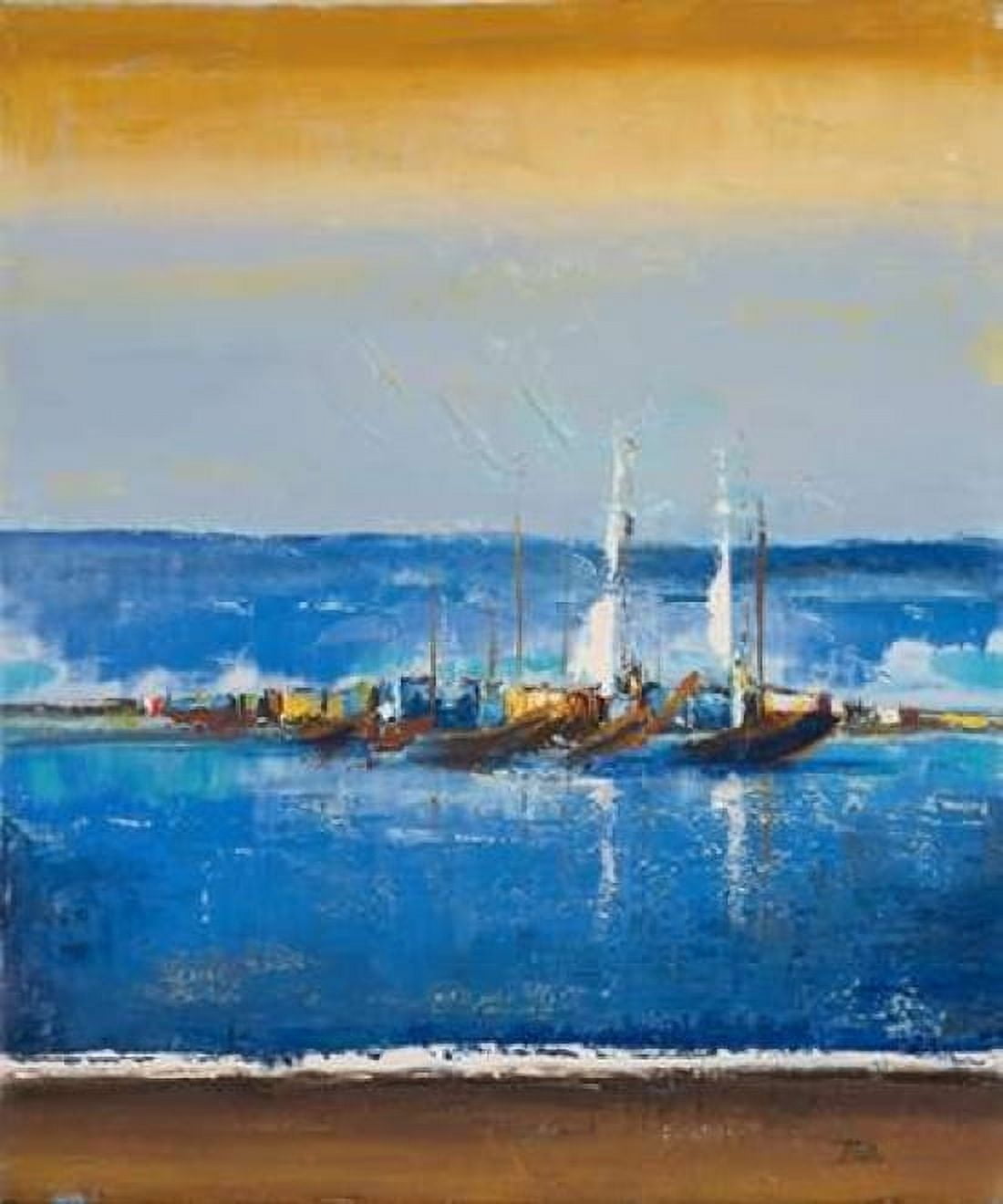 Blue Ocean I Canvas Art - Patricia Pinto (24 x 24)