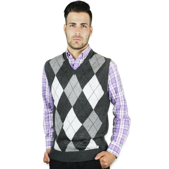 Blue Ocean Mens Argyle Sweater Vest (sv-255)