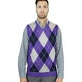 thumbnail image 1 of Blue Ocean Mens Argyle Sweater Vest (sv-255), 1 of 13