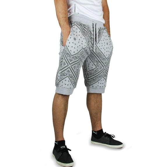Blue Ocean Mens Bandana Printed Jogger Shorts (psr-33)
