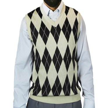 Blue Ocean Men's Big & Tall Sleeveless Cardigan Sweater Vest – SV-200BM, Acrylic