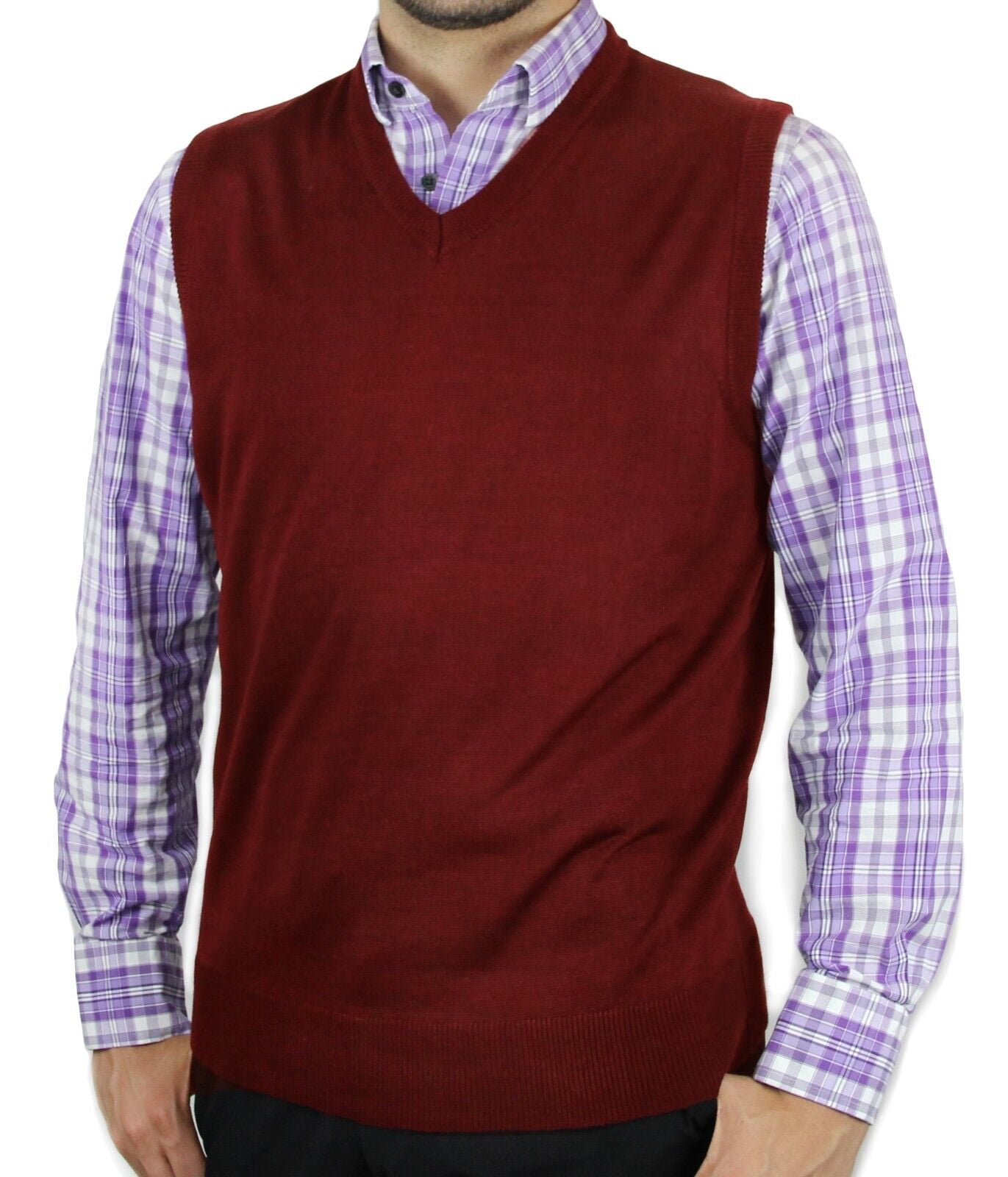 Blue Ocean Mens Big and Tall Sweater Vest, Lightweight Acrylic, Ribbed ...