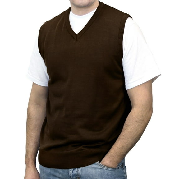 Blue Ocean Mens Big & Tall Solid Sweater Vest (sv-243bm)