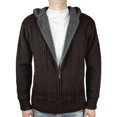 thumbnail image 1 of Blue Ocean Mens Cable Sweater Jacket w/Sherpa lining(sw-675), 1 of 4