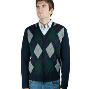 Blue Ocean Mens Cardigan Argyle Button Down Sweater sw-299