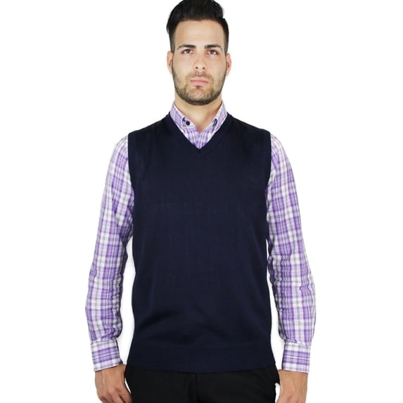 Blue Ocean Mens Solid Sweater Vest (sv-243)