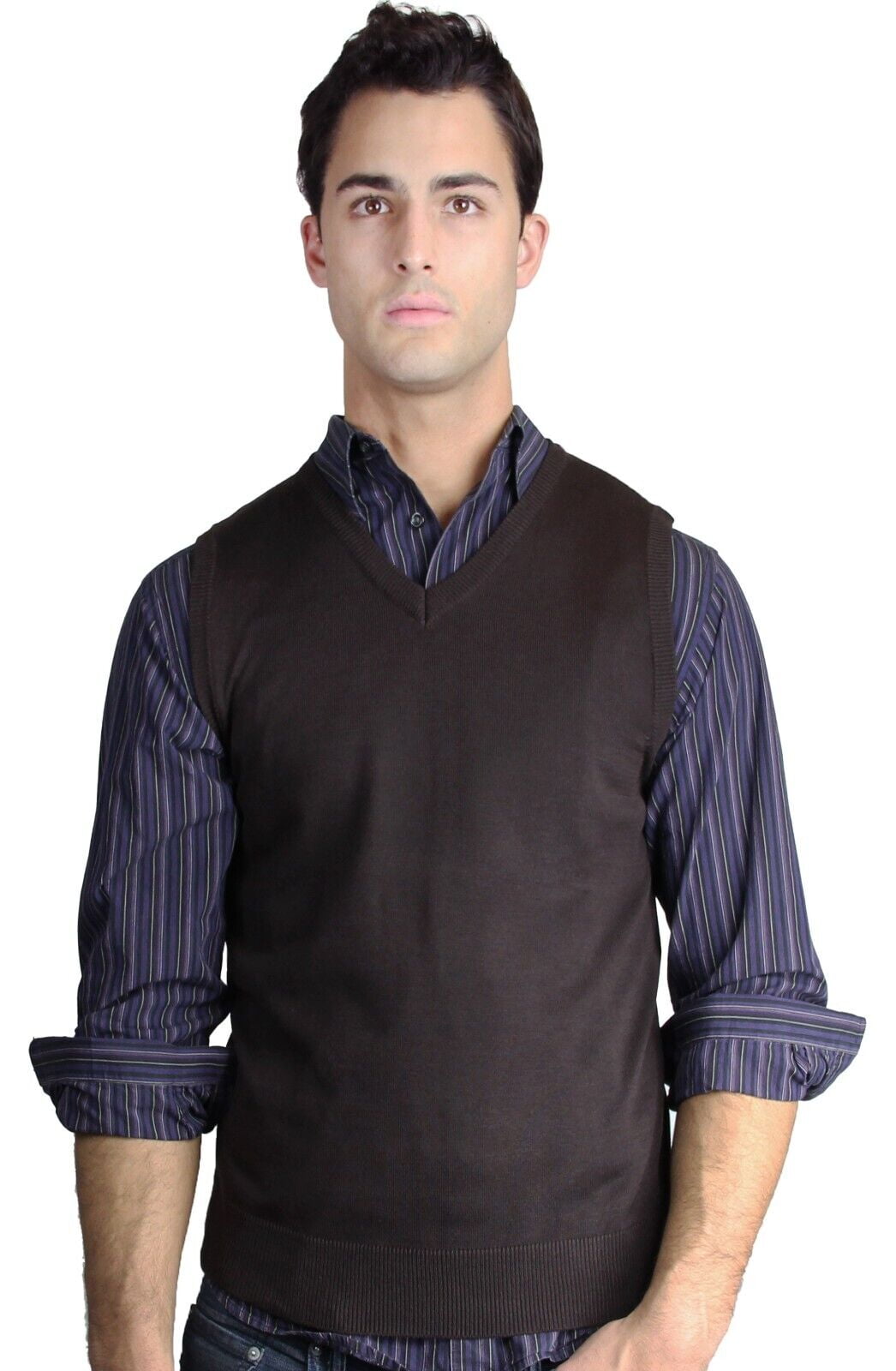 Blue Ocean Mens Solid Sweater Vest (sv243)