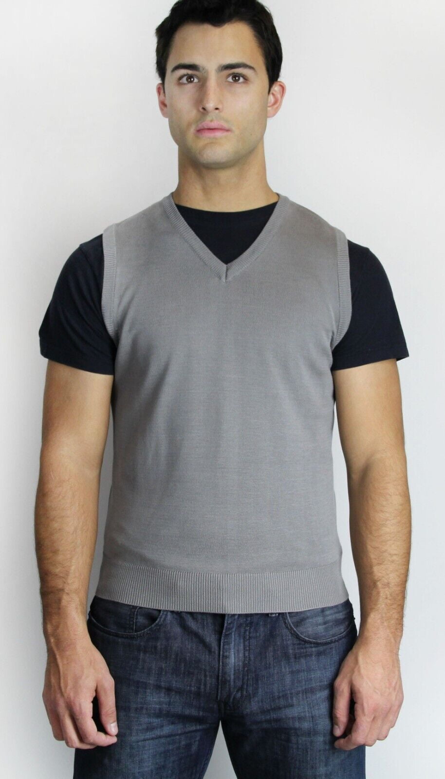 Blue Ocean Mens Solid Sweater Vest (sv243)