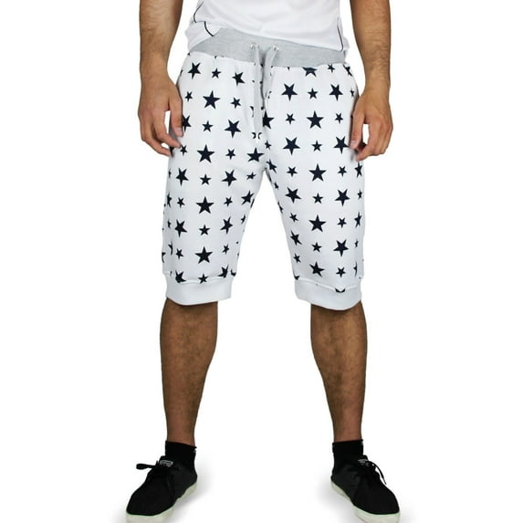 Blue Ocean Mens Star Printed Jogger Shorts (psr-11)