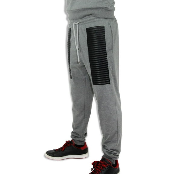 Blue Ocean Mens Stylish French Terry moto Pants (bp-46)