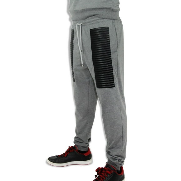 Blue Ocean Mens Stylish French Terry moto Pants (bp-46)