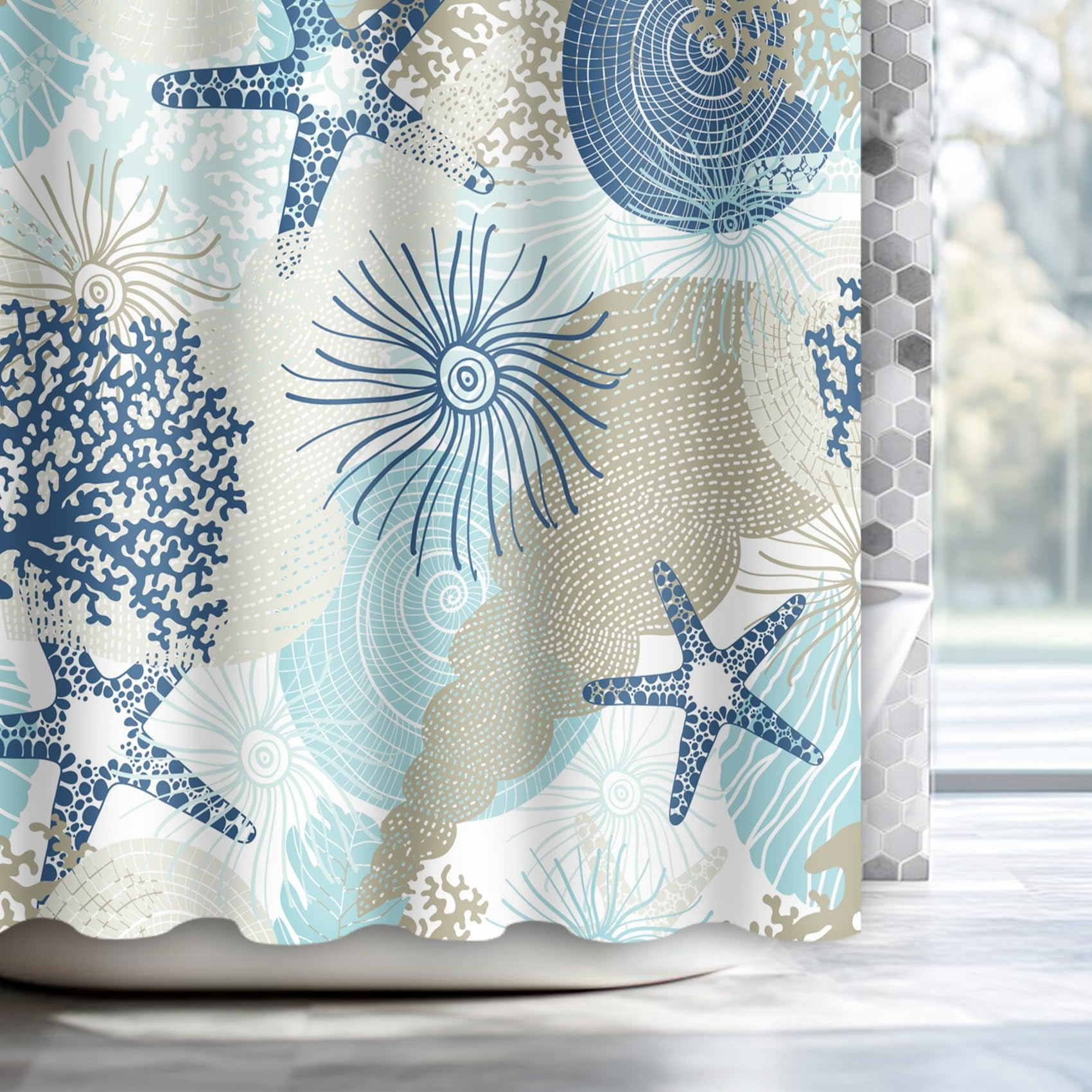 Ocean Themed Shower Curtainsnull