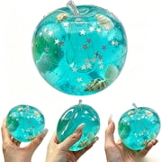Blue Ocean Slushy Apple Squishy,Slow Rising Squishing,Apple Squishies Stress
