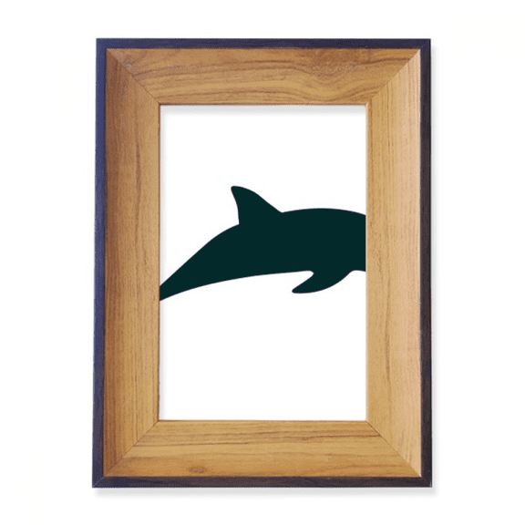 Blue Ocean Streamline Swimng Dolphin Photo Frame Exhibition Display Art Desktop Painting