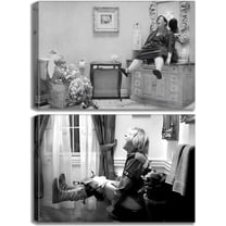 Blue Ocean Theme Bathroom Wall Art Gator Dolphin and Sea Turtle in Bathtub Picture Wall Decor Tropical Coastal Animals Poster Canvas Print Artwork for Toilet Washroom Restroom Decor Unframed