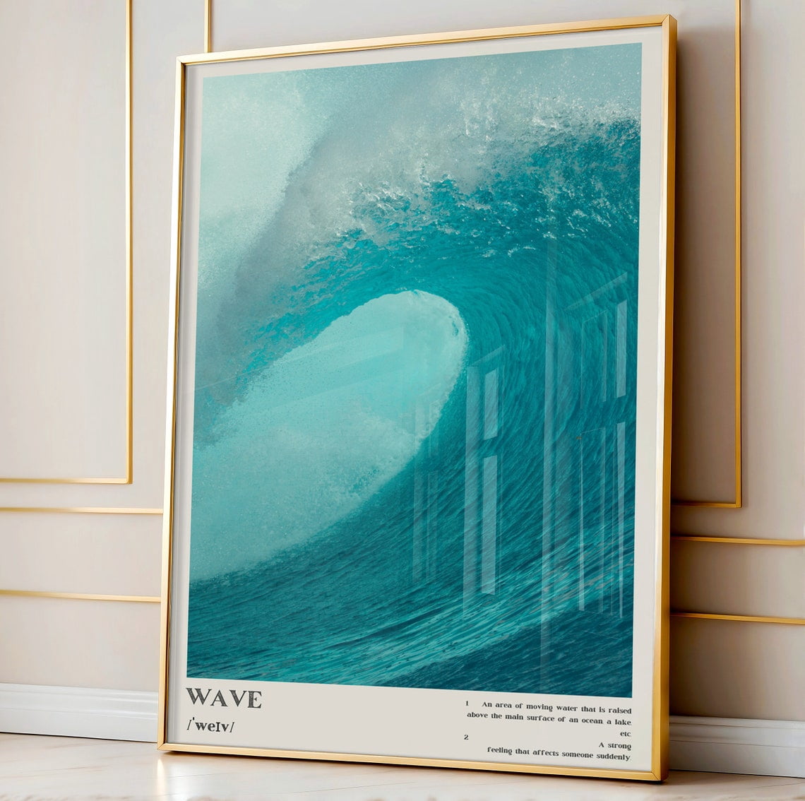 Blue Ocean Wave Photography Definition Wall Art Poster - Walmart.com