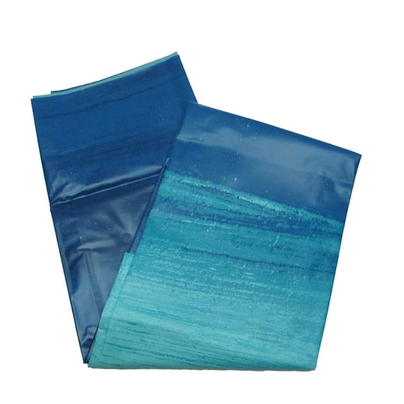Blue Ocean Waves Bath Tub Shower Curtain 70" Bathtub Liner PEVA Colorful Beach Bathroom Home Decor