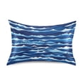 thumbnail image 1 of Blue Ocean Waves Satin Pillowcase 20''x30'' Double-Sided Print Soft Wrinkle Resistant, 1 of 9