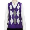 thumbnail image 1 of Blue Ocean Womens Argyle Sweater Vest (lsv-159), 1 of 6