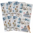 thumbnail image 1 of Blue Oceans Beach Kitchen Towel Dish Cloths Set of 3, Microfiber Soft Kitchen Hand Towels, Nautical Coastal Starfish Seashell Absorbent Quick Drying Dishcloths 18 x 28 Inches, 1 of 8