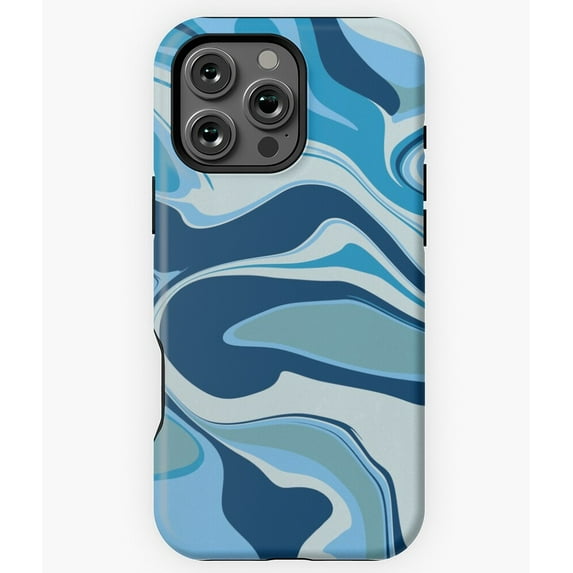 Blue Oceans Wave Pattern Design N7015 Phone Case for iPhone 17 16 15 14 13 12 11 Pro Max