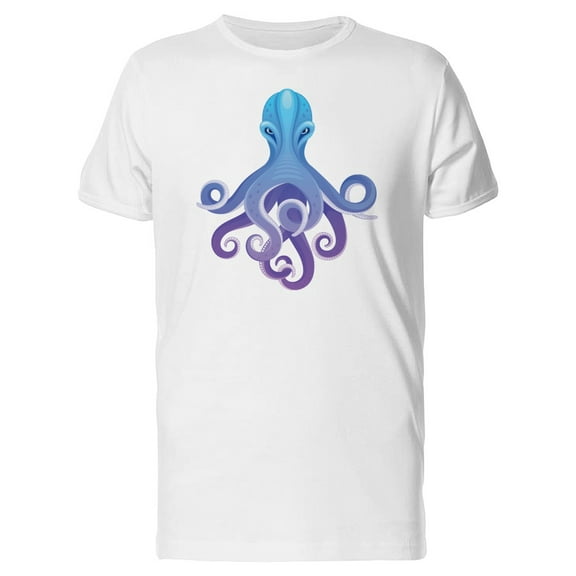 Blue Octopus Illustration Tee Men's -Image by Shutterstock