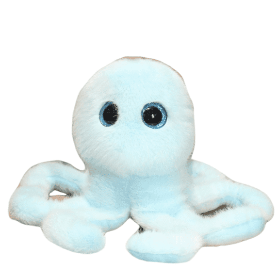 Blue Octopus Plush Stuffed Animal -9.8 '' Soft Toy Cute Plush Toy - Wild Marine Animal Birthday Gift