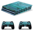 thumbnail image 1 of Blue Old Wood Texture PS4/PS4 Pro/PS4 Slim Skin Sticker For Console And Controller Skins, 1 of 6