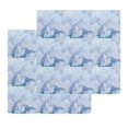 thumbnail image 1 of Blue Ombre Floral Kitchen Dish Towels for Drying Dishes Set of 2, Sky Classic Minimalist Waffle Weave Microfiber Hand Tea Bathroom Towels Quick Dry & Absorbent Towel 12x12, 1 of 7