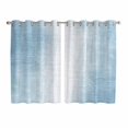 thumbnail image 1 of Blue Ombre Kitchen Curtains 72 Inch Length, Modern Abstract Art Aesthetics Grommet Top Bedroom Living Room Curtains, Light Filtering Cafe Curtain Drapes 2 Panels Set 104''x72'', 1 of 9