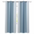 thumbnail image 1 of Blue Ombre Stripe Blackout Curtains 96 Inches Long for Bedroom, Farmhouse Simple Striped Thermal Insulated Room Darkening Black Out Window Curtain Panels Grommet Drapes for Living Room, 1 of 8