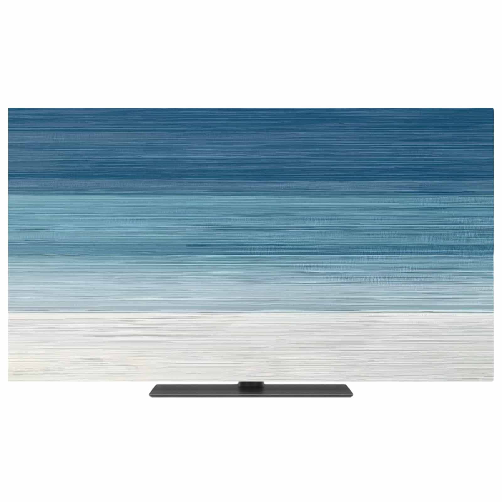Blue Ombre Stripes%vintage Gradient Abstract Lines Art TV Dust Cover ...
