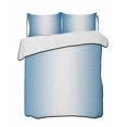 thumbnail image 1 of Blue Ombre Summer Quilt Set Twin Size, Soft Microfiber Quilted Bedding Set with 2 Pillow Shams, Blue White Gradient Modern Abstract Art Lightweight All Season Bedspread Coverlet for Bedroom 68"x86", 1 of 6