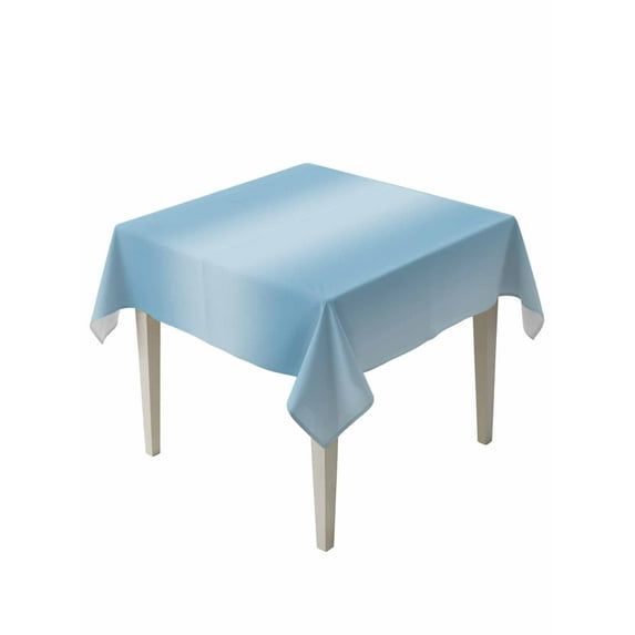 Blue Ombre Table Cloth, Modern Abstract Art Farmhouse Gradient Waterproof Tablecloth for Square Tables, Reusable Washable Fabric Table Cover for Restaurant Kitchen Dining Tables 60"x60"